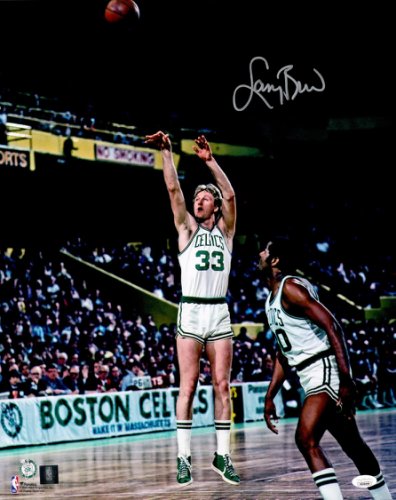 Larry Bird Autographed 16X20 Photo Boston Celtics JSA