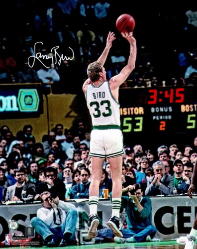 Larry Bird Autographed 16X20 Photo Boston Celtics JSA
