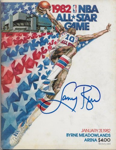 Larry Bird Autographed Boston Celtics 1982 All Star Game Program Beckett Witnessed