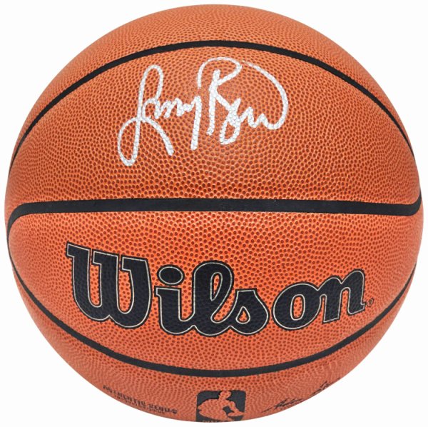 Larry Bird Autographed Signed Authentic Series I/O Indoor/Outdoor Basketball Boston Celtics JSA 