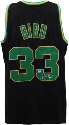Larry Bird Autographed Signed Boston Celtics Black Alternate Mitchell & Ness NBA Swingman Jersey 