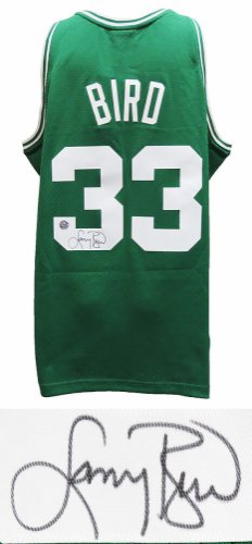 Larry Bird Autographed Signed Boston Celtics Green Mitchell & Ness NBA Swingman Jersey 
