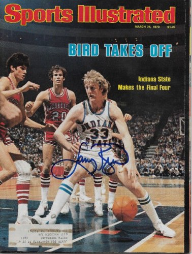 Larry Bird Autographed Signed Boston Celtics Indiana State Sports Illustrated 3/26/79 Beckett Witnessed 