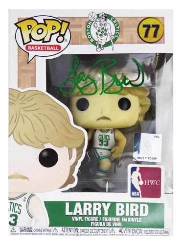 Larry Bird Autographed Signed Boston Celtics NBA Legends Funko Pop Doll #77 
