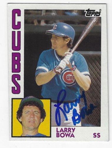 Larry Bowa Autographed Signed Chicago Cubs 1984 Topps Card - Autographs