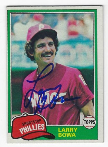 Larry Bowa Autographed Signed Philadelphia Phillies 1981 Topps Card - Autographs