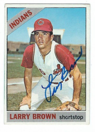 Larry Brown Autographed Signed 1966 Topps Card - Autographs