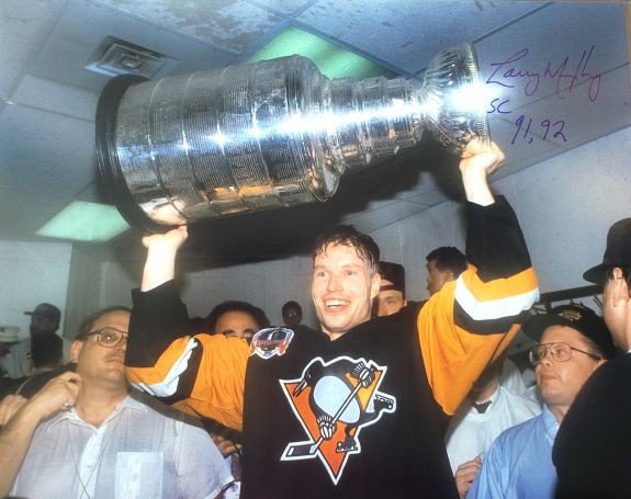 Larry Murphy Autographed Signed "Sc 91, 92" 16X20 Pittsburgh Penguins Photo - Autographs