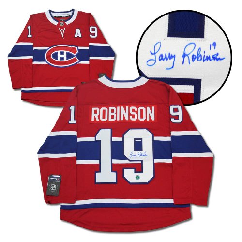 Larry Robinson Autographed Signed Montreal Canadiens 36x44 Jersey Frame