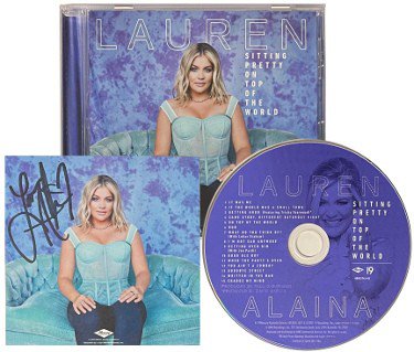 Lauren Alaina Autographed Signed 2021 "Sitting Pretty On Top Of The World" 4x4 Art Card Insert/Album Cover/CD/Jon Pardi 