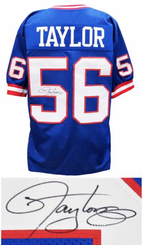 Lawrence Taylor Autographed Signed Blue Custom Football Jersey 