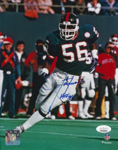 Lawrence Taylor- Autographed Signed "HOF 89" New York Giants 8X10 Photo JSA - Autographs 