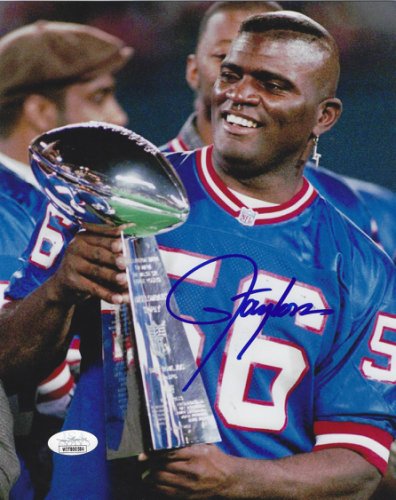 Lawrence Taylor- Autographed Signed New York Giants 8X10 Photo JSA - Autographs 