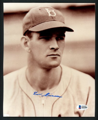 Lee Grissom Autographed 8X10 Photo Brooklyn Dodgers Beckett Beckett