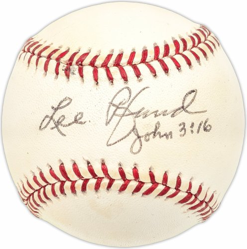 Lee Pfund Autographed Signed Official Nl Baseball Brooklyn Dodgers PSA/DNA 