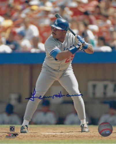 Lenny Harris Autographed Signed 8X10 Los Angeles Dodgers Photo - Autographs 