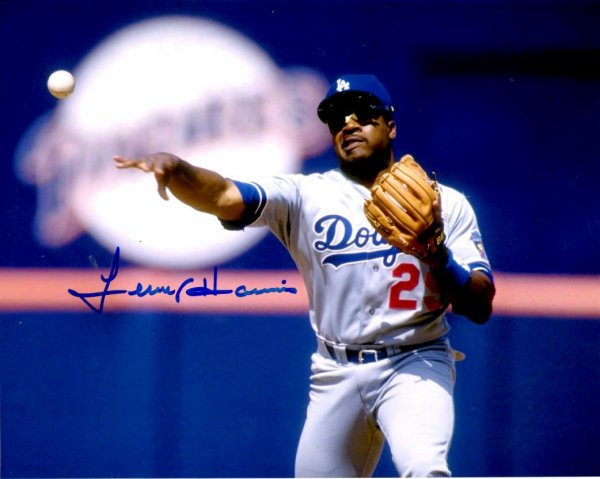 Lenny Harris Autographed Signed 8X10 Los Angeles Dodgers Photo - Autographs 