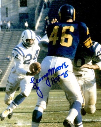 Lenny Moore Autographed Signed 8X10 Baltimore Colts Photo - Autographs