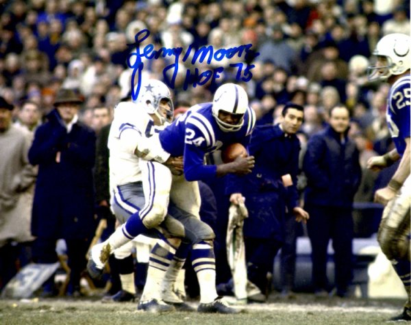 Lenny Moore Autographed Signed 8X10 Baltimore Colts Photo - Autographs