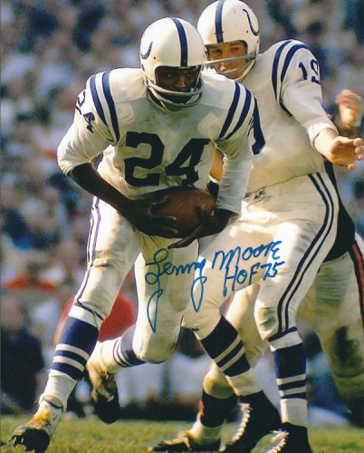 Lenny Moore Autographed Signed 8X10 Baltimore Colts Photo - Autographs