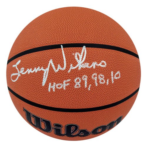 Lenny Wilkens Autographed Signed Wilson Indoor/Outdoor NBA Basketball w/HOF 89,98,10 