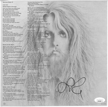 Leon Russell signed 1971 Asylum Choir II LP Insert- JSA #AC92430