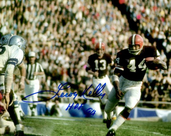 Leroy Kelly Autographed Signed 8X10 Cleveland Browns Photo - Autographs 