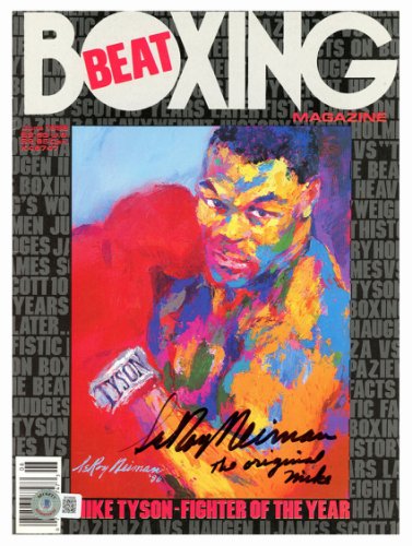 Leroy Neiman Autographed Boxing Beat Magazine "The Original Mike" Beckett Beckett Qr #Bh26986