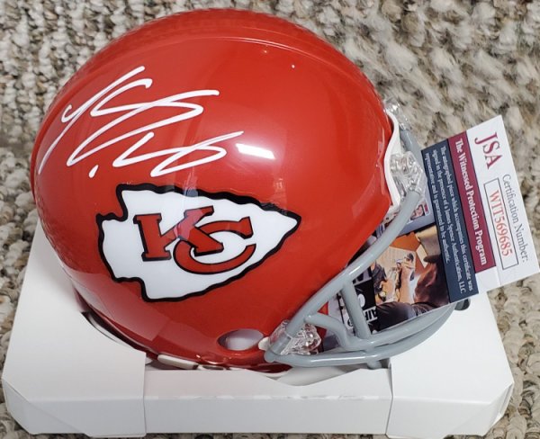 Lesean Mccoy Autographed Signed Kansas City Chiefs Mini Helmet JSA COA - Autographs 
