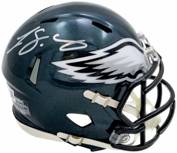 Lesean Mccoy Autographed Signed Philadelphia Eagles Green Speed Mini Helmet Beckett Beckett Witness #223739 