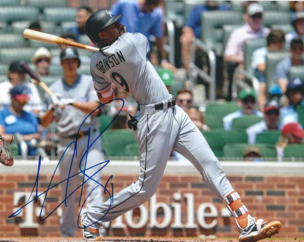 Lewis Brinson Autographed Signed 8X10 Miami Marlins Photo - Autographs