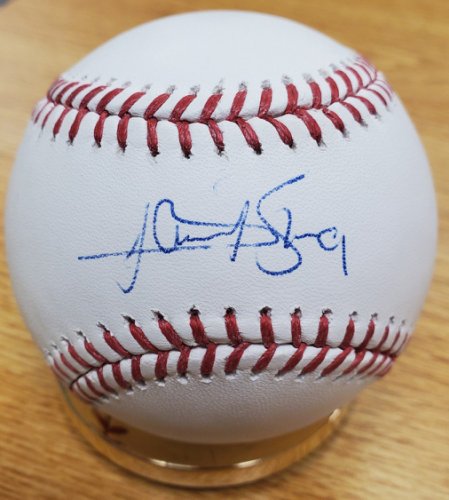 Lewis Brinson Autographed Signed Rawlings Official Major League Baseball - Autographs