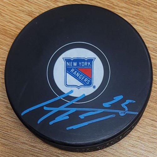 Libor Hajek Autographed Signed New York Rangers Hockey Puck - Autographs