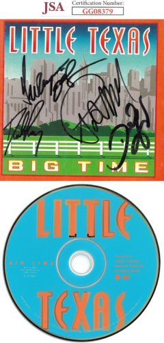 Little Texas Band Autographed Signed Big Time Album CD Cover w/ CD-5 sigs- JSA #GG08379- Del Gray/Porter Howell/Dwayne O'Brien/Tim Rushlow 