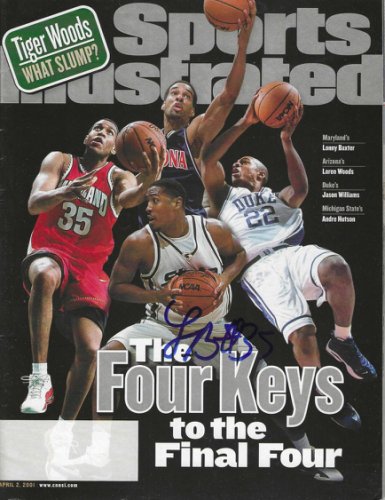 Lonny Baxter Autographed Signed Maryland Terrapins Sports Illustrated Magazine 4/2/2001 - Autographs 