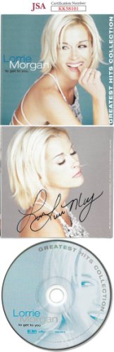 Lorrie Morgan Autographed Signed 2000 To Get To You Greatest Hits Album Back Cover w/ CD & Case- JSA #KK58101 