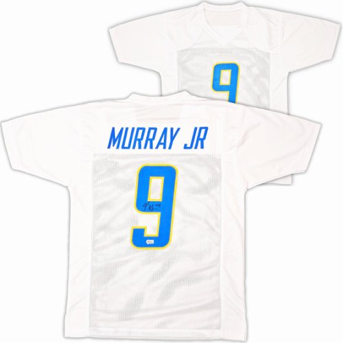 Los Angeles Chargers Kenneth Murray Jr. Autographed Signed White Jersey Beckett Beckett Witness #215957 
