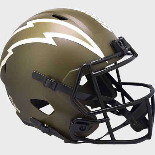 Los Angeles Chargers Speed Replica Football Helmet SALUTE TO SERVICE 