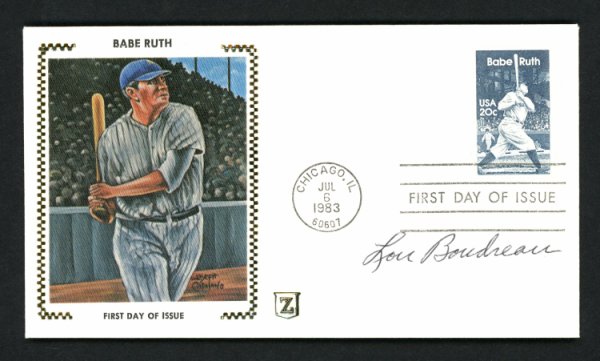 Lou Boudreau Autographed Signed First Day Cover Cleveland Indians #156831 