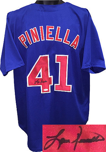 Lou Piniella Signed Cubs Jersey (JSA COA)