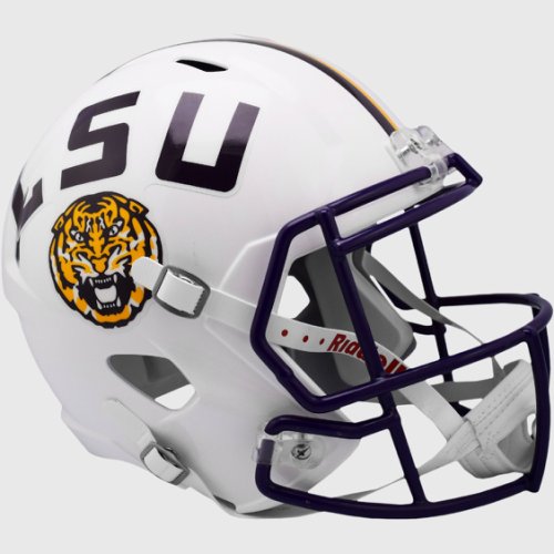 LSU Tigers Speed Replica Football Helmet White 