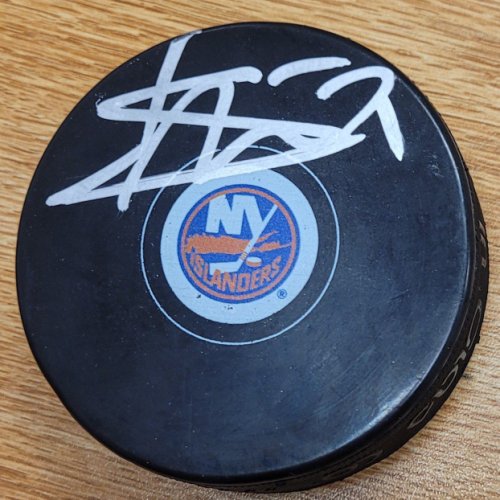 Luca Sbisa Autographed Signed New York Islanders Hockey Puck - Autographs