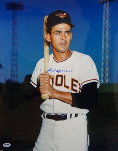 Luis Aparicio Autographed Signed 16X20 Photo Baltimore Orioles Vintage PSA/DNA 