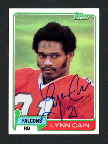 Lynn Cain Autographed 1981 Topps Card #258 Atlanta Falcons #160267