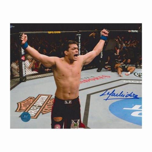 Lyoto Machida Autographed Signed UFC Celebration 8x10 Photo