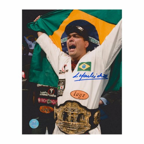 Lyoto Machida Autographed Signed UFC Championship Belt 8x10 Photo