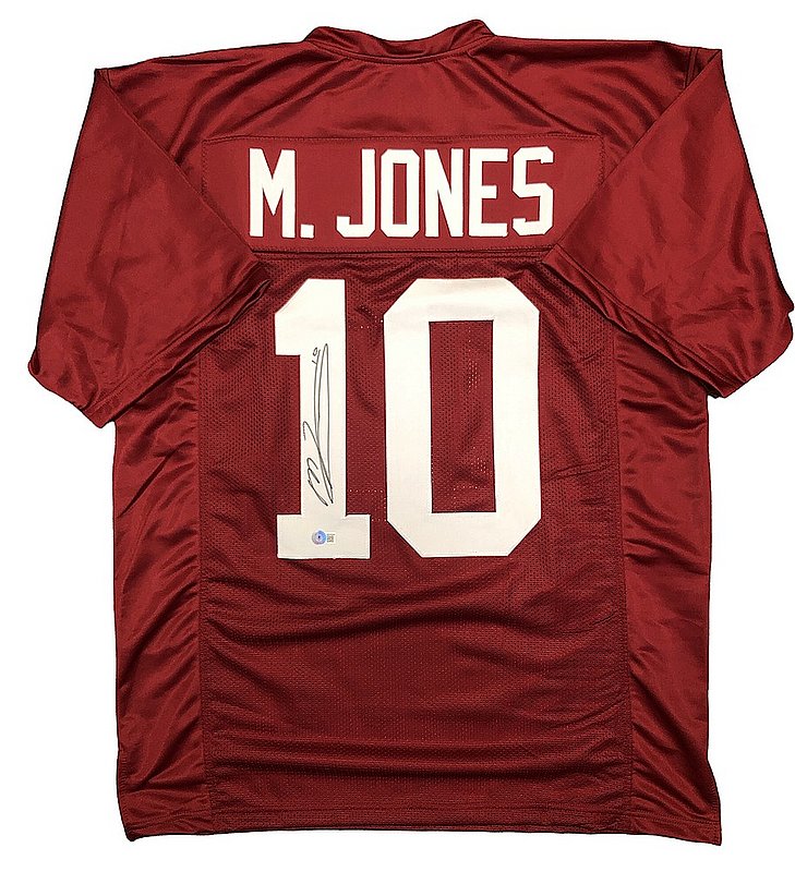 Mac Jones Autographed Signed Alabama Crimson Tide Custom #10 Crimson Jersey - Beckett QR 
