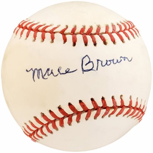 Mace Brown Autographed Official Nl Baseball Brooklyn Dodgers Beckett Beckett