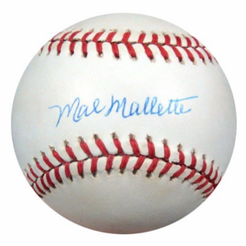 Mal Mallette Autographed Signed Official Nl Baseball Brooklyn Dodgers PSA/DNA 