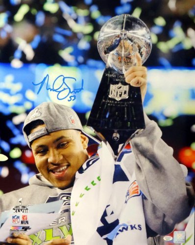 Malcolm Smith Autographed Signed 16X20 Photo Seattle Seahawks Super Bowl Mcs Holo #72385 